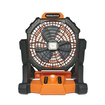 Outdoor Portable Lithium Battery Solar Rechargeable 5200Mah Multifunction Light and Camping Cooling Fan With Led Lights