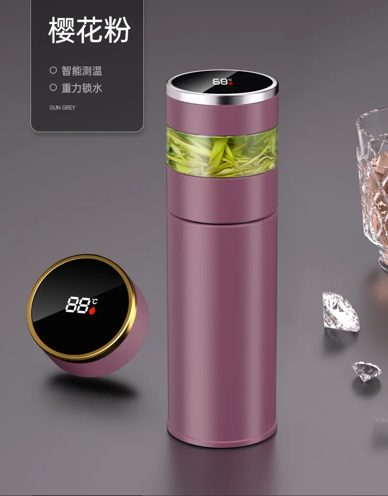 Hot Selling Ceramic Liner Vacuum Cup Intelligent Tea Bottle Separation 316 Stainless Steel Tea Cup Drinkware Vacuum cup