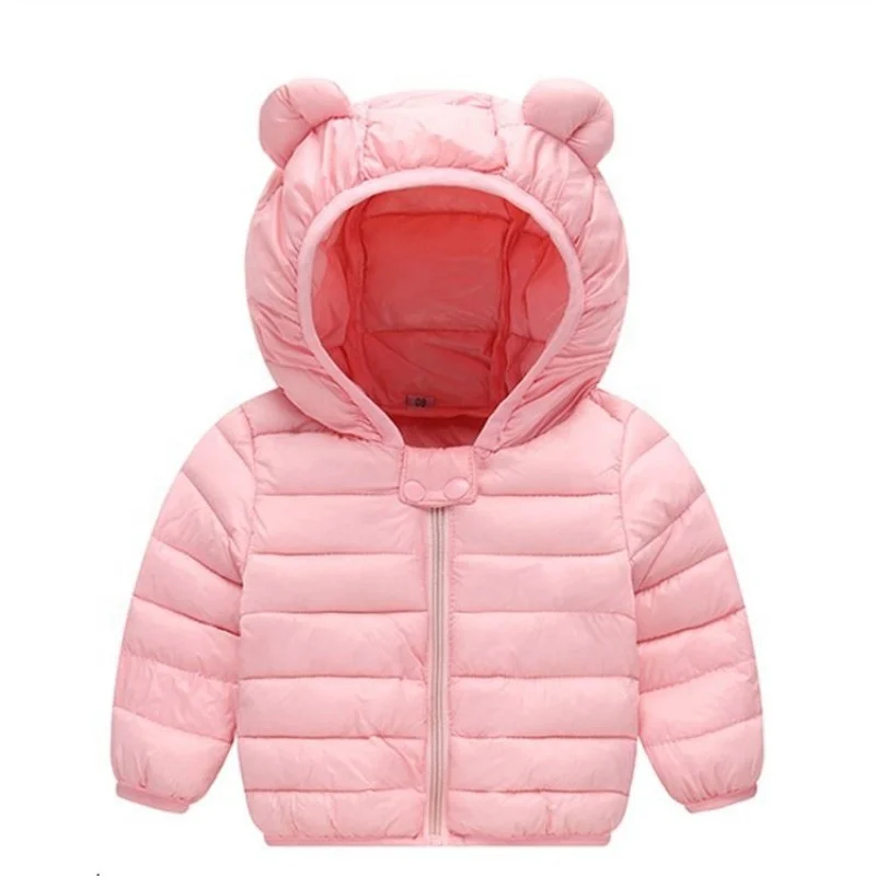 Happy Cherry Boys Girls Winter Thick Jacket Warm Fleece Fur Lining Zipper Hooded Windproof Coat Outwear for 1-12 Years