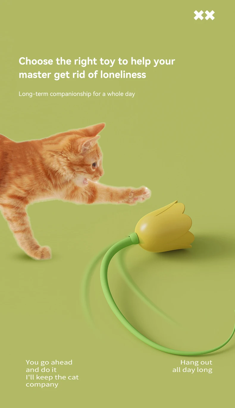 New Electric Cat Teaser Stick Automatic Rotation Colorful Lights Silent Pet Toys for Dogs and Cats Pet Products details