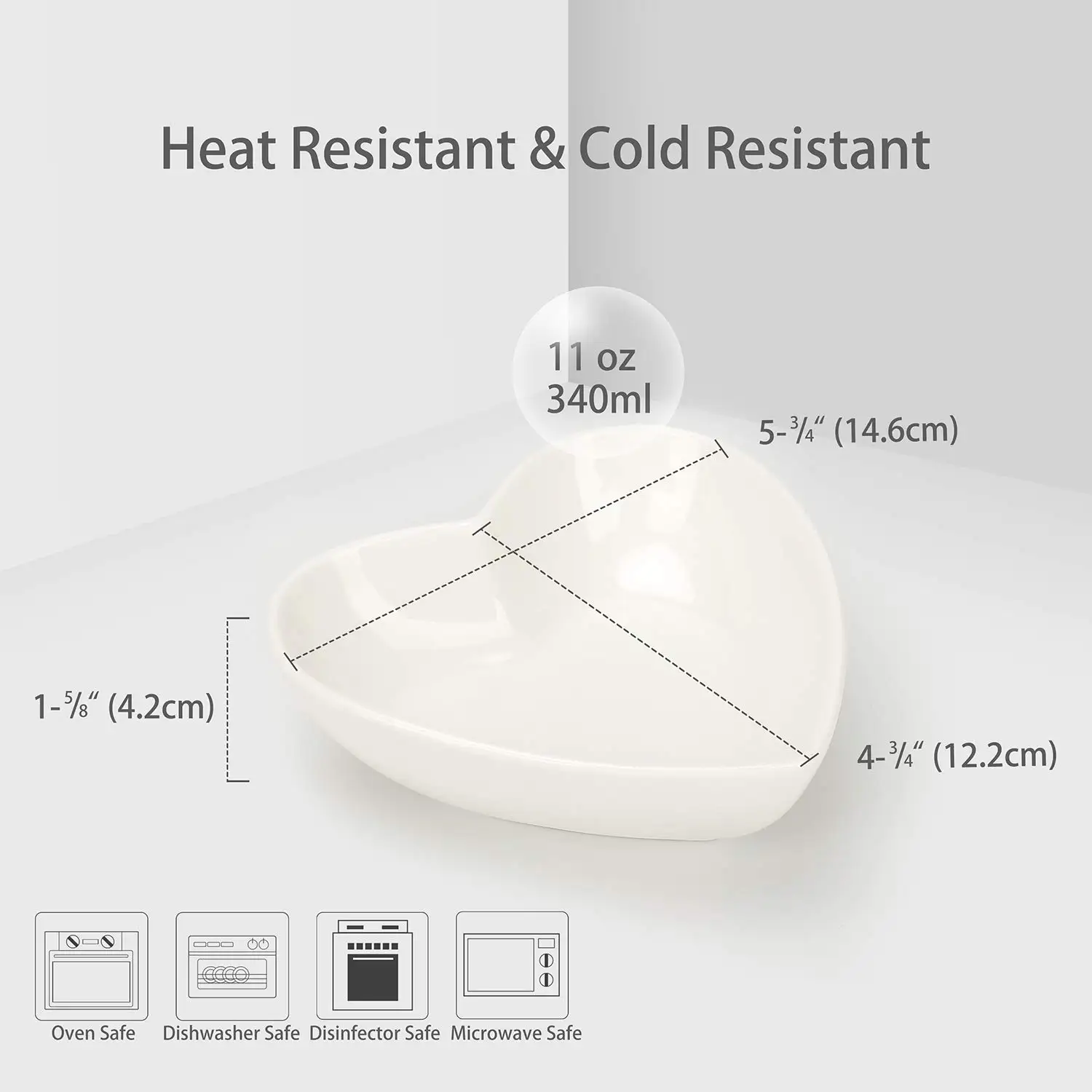 Hot Sale Ceramic Soup and Cereal Bowls Set Heart-Shaped Porcelain Soy Sauce Mini Side Seasoning Jam Dessert Party Dish supplier