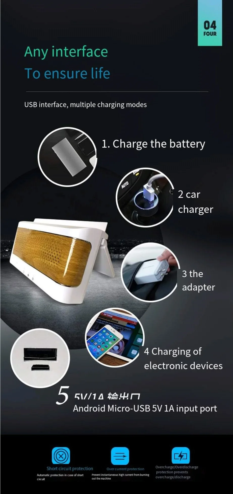 Usb Charging Ventilation Fan, Solar, 25 W, ABS - detail 12