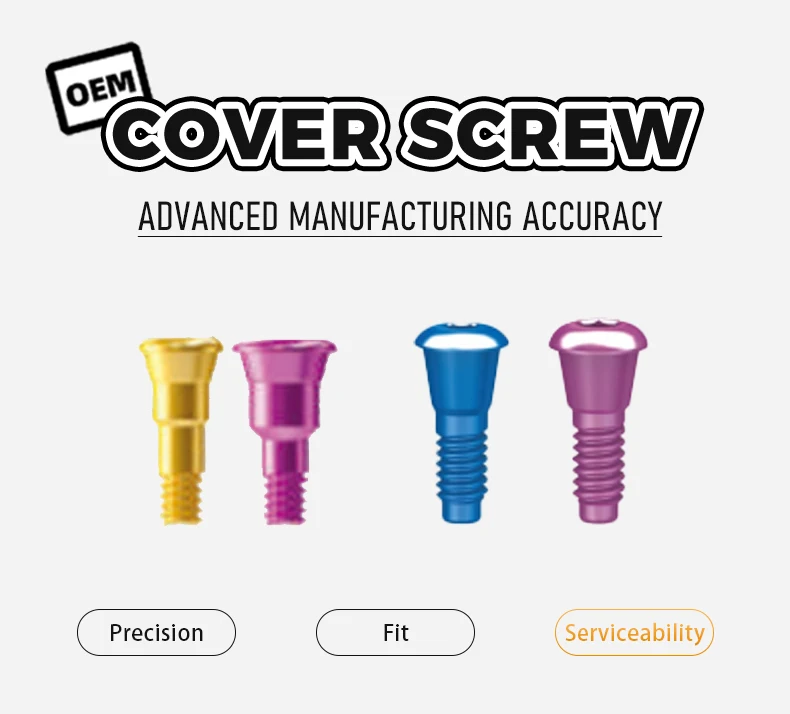 Megagen Bluediamond Best Price OEM Healing Abutment Closure Cap Impression Post Cementable Straight/Angled Implant Analog supplier