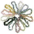 Agate Wholesale Gemstone Chip Bracelets Amethyst Rose Quartz Agate Citrine Etc