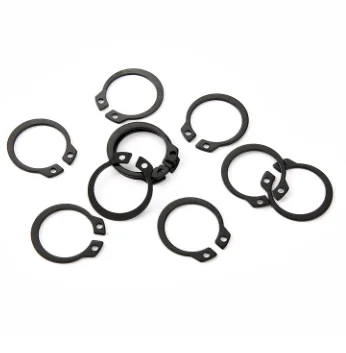 Hot Sale JINGHONG Carbon Steel DIN 471 C Type Snap Rings External Retaining Circlip with Spherical Washer Plain Finish supplier