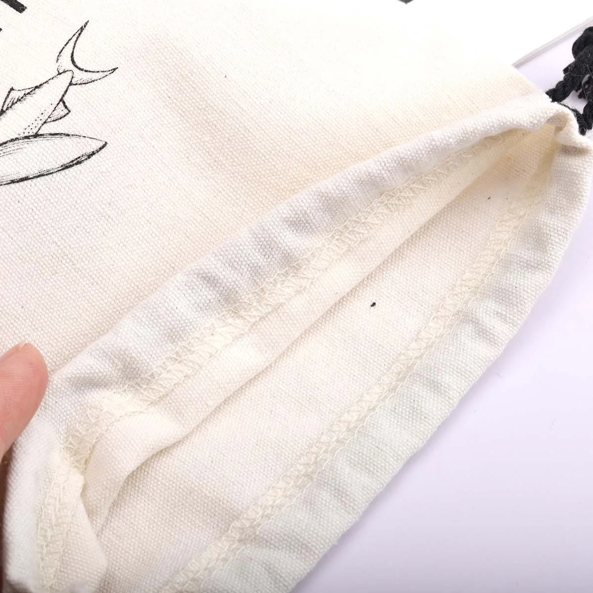 Custom Logo Printing Cotton Drawstring Gift Bag For Hair Packaging Reusable Muslin Dust Pouch