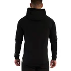 Full Zipper Pullover Hoodie OEM High Quality Men Custom Workout Fitness Full Zipper Hoodie With Front Pocket
