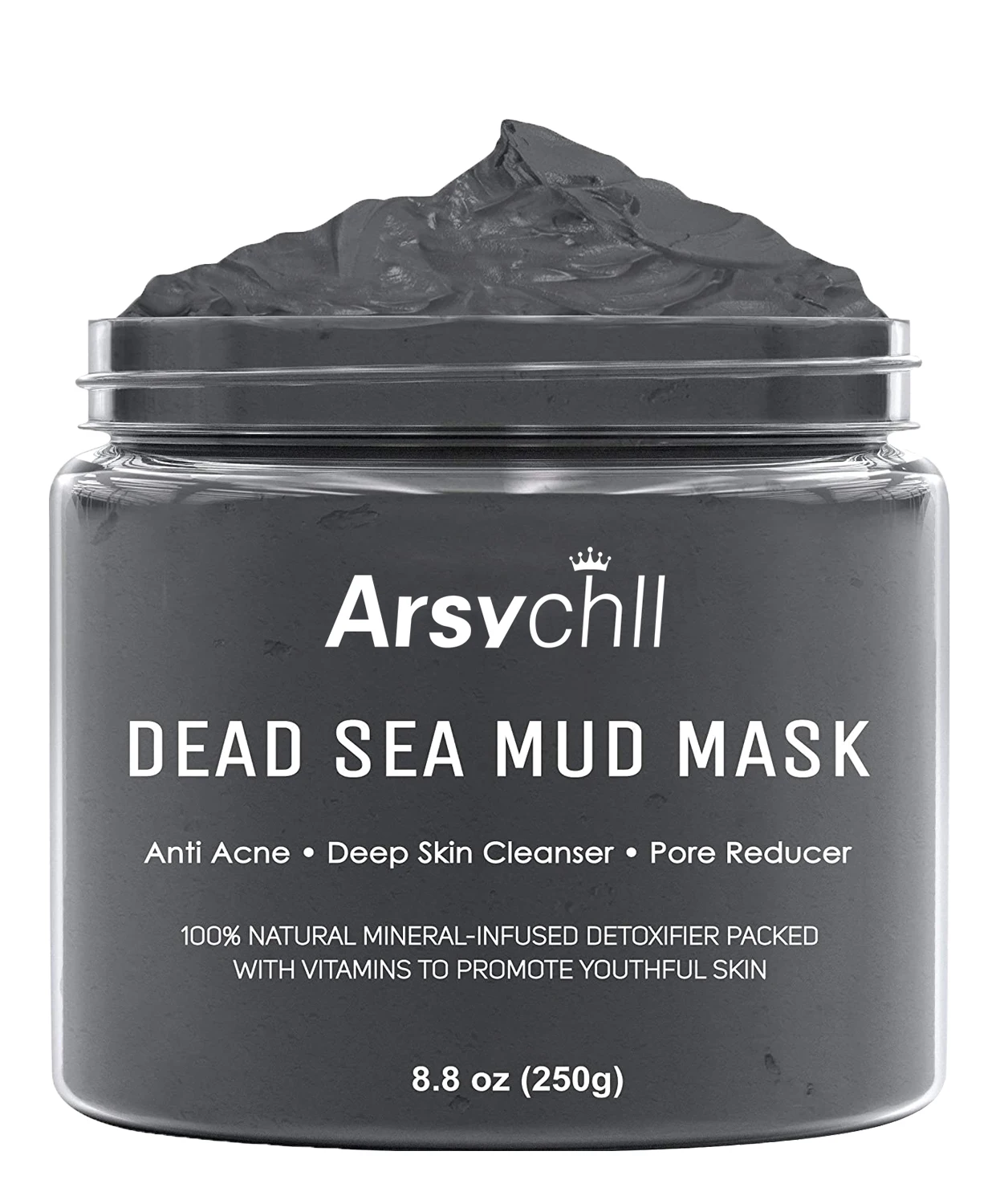 Private Label Skin Care Organic Natural Face Dead Sea Deep Cleansing Remove Blackheads Moisturizing Mud Facial Black Clay Mask