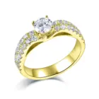 Zircon Rings Engagement Zirconringsrings High Quality Customized 925 Jewelry Zircon Female Solitaire Rings For Engagement