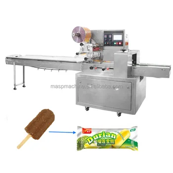 Nice Cost Small Manual Sachet Stick Fruit Popsicle Icy Lolly Pillow Flow Packing Machine