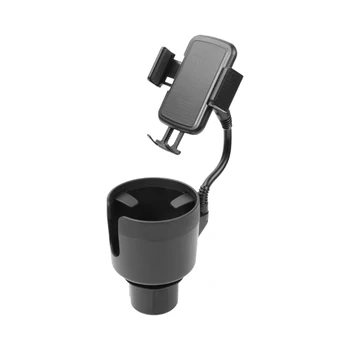 Cup Holder Phone Holder Upgraded Adjustable Gooseneck & Firmly Stable Cup Holder Phone Mount for Car
