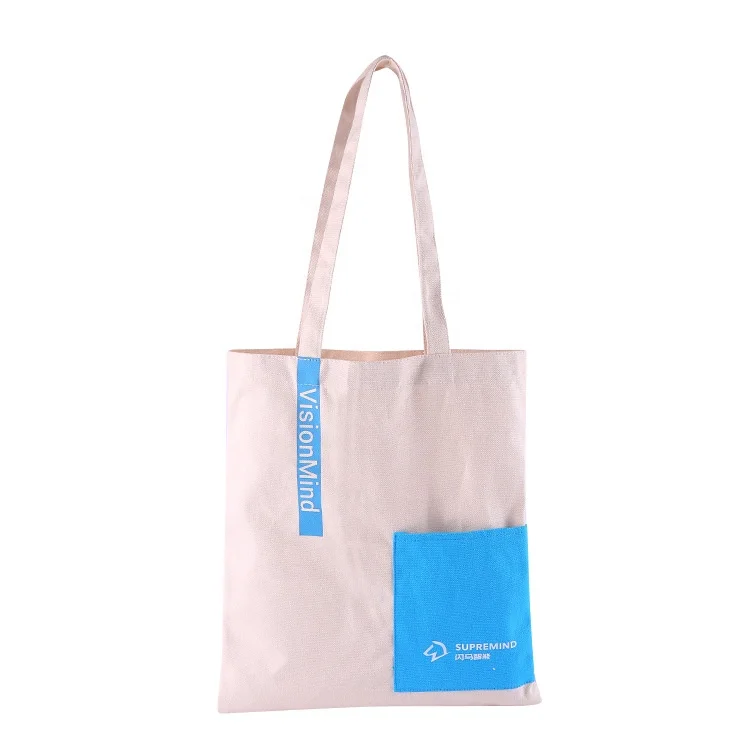 eco-friendly reusable cotton tote bag school/shopping/shoulder