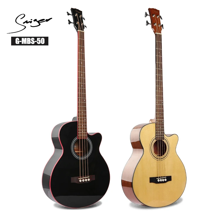 acoustic bass guitar with pickup