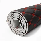 Leather 1.8M Width Embroidery Quilted Diamond Stitching PVC Leather For Car Carpet Mats Making
