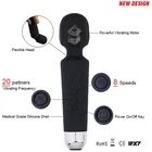 Vibrator USB Rechargeable Full Body Vibrator Sex Toy Wand Massager AV Vibrator For Adult