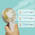 Fan Hand Super Mini Personal Fan With Rechargeable Battery Hand Held Fan For Girls