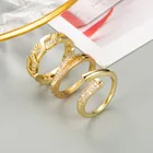Gold Rings Ring Factory Manufacture Various Classic Channel Setting Gold Chunky Rings Jewelry Women