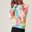 Hoody Men Custom Preppy Long Sleeve Pullovers 100% Polyester Guys 3d Distressed Blank Tie Dye Up Hoodie Hoody