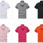 Plain 65% Cotton 35% Polyester Men Oem Logo Custom Design Plain Blank Polo Shirts