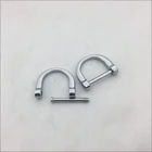 D Ring High Quality Wholesale Custom Belt D Ring Screw Detached Car Key Ring