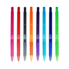 Custom Plastic Ballpen Abs 0.5mm 0.7mm 1.0mm With Elegant Shape With TPR Soft Grip Super Smooth Writing Plastic Ballpen Abs