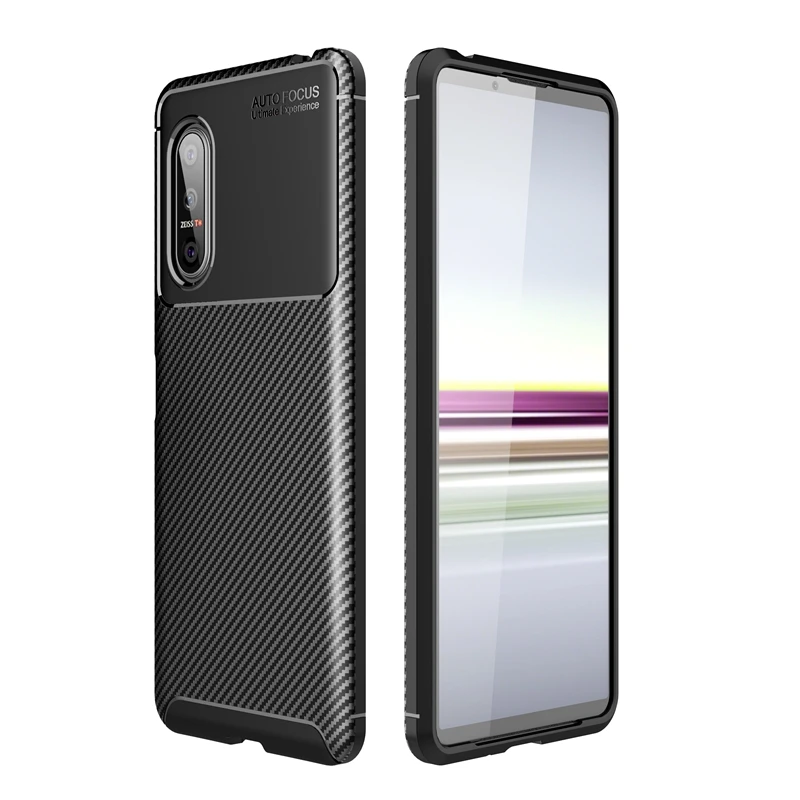 Ochtend oneerlijk Bruidegom Luxury Carbon Fiber Tpu Soft Mobile Phone Cover Case For Sony Xperia 5 Ii  5ii 10 Ii 1ii Xz3 Xz2 Compact G9 Play Zs670ks - Buy Carbon Fiber Tpu Case  For Sony