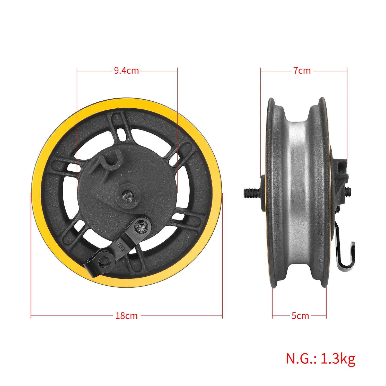 Patinete Electrico Para Adultos Max G30 10-inch Front Wheel Hub Scooter Parts Front Wheel Steel Ring Elektroroller-bausatz