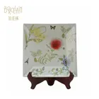 New Retro Ornament Square Thin Fruit Plate Ceramic