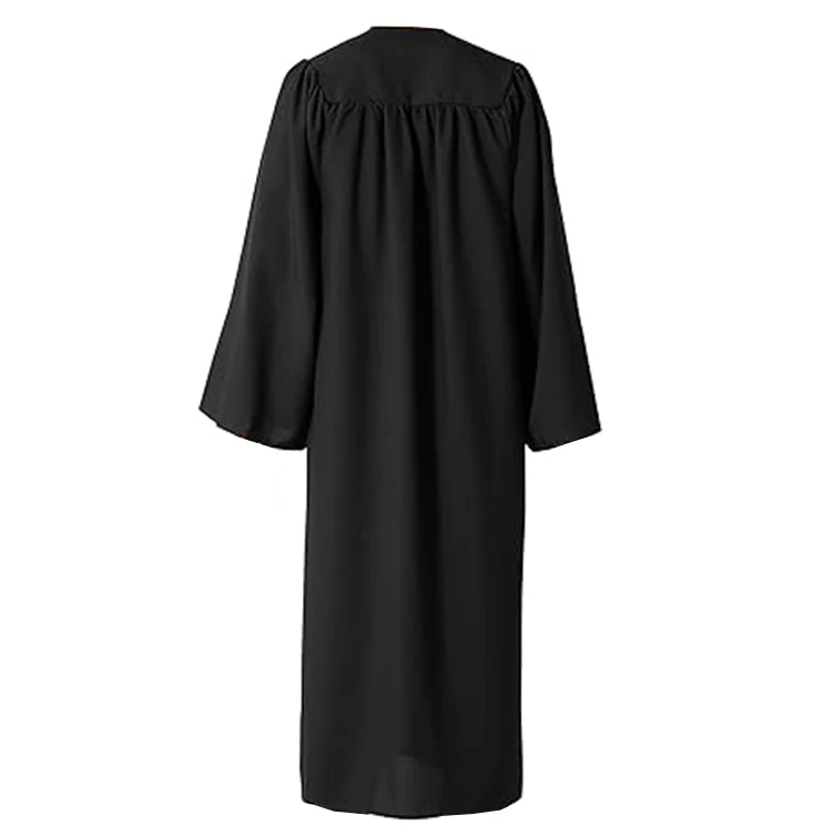 University Unisex Black Economy Bachelor Graduation Cap Gown Robe With Hood details