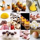 Family Hot Sale Family DIY 4-Cavity Slicone Molds Silicone Round Mousse Cake Mould