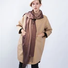 Latest Scarf The Latest Double-Sided Gold Silk Ladies Scarf Autumn And Winter Gradient Color Viscose Shawl