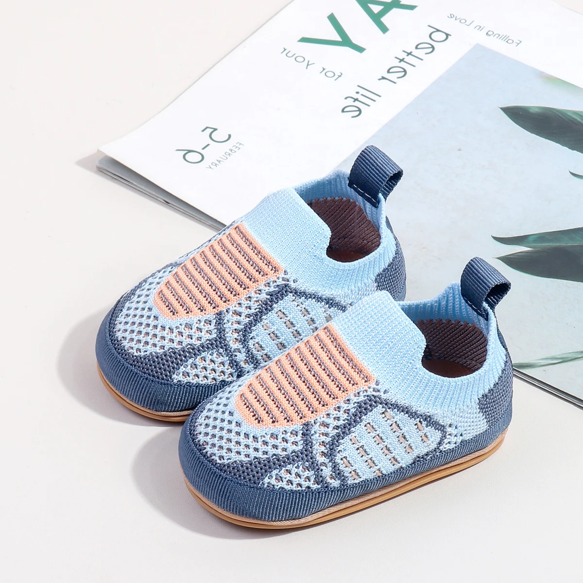 Comfortable Airy Stretchy Flexible Snug Stylish Slip-on All Seasons Infant Shoes for Boys and Girls factory