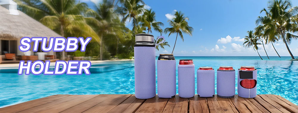Custom Logo Diy Blank Can Cooler Neoprene 12Oz Beer Cooler Sublimation Stubby Holder for Outdoor Events details