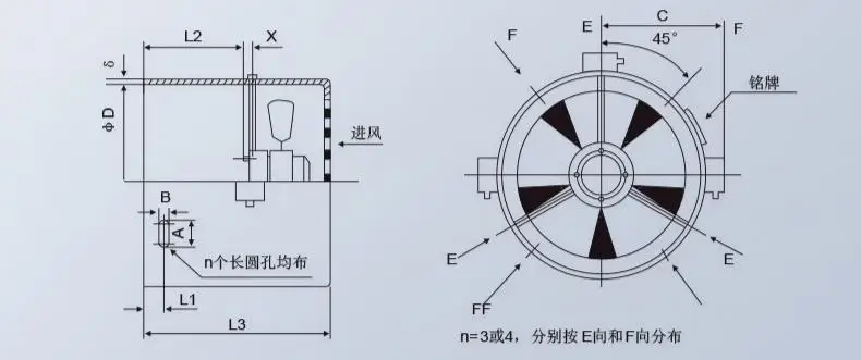 Axial Fan, 380V, 450mm - detail 14