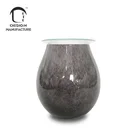 Warming Wax Glass Wax Warmer Manufacture Fashion Hotel Grey Art Glass Light Up Warmer For Warming Wax Melts And Tarts