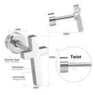Earrings 18K Gold Plated Stainless Steel Small Mini Cross Shape Stud Earrings Sets For Women Jewelry