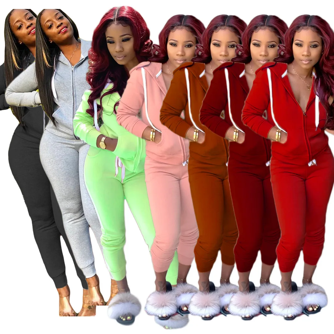 Plus Size Sweat Suits Women Tracksuits Workout Matching Sets