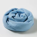 Muslim Women Muslim Pakistani Soft Various Solid Colors Hijab Head Scarfs