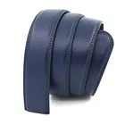 Leather Belt 3.5cm Wide Fashion Genuine Leather Belt For Automatic Buckle Casual Belt No Buckle