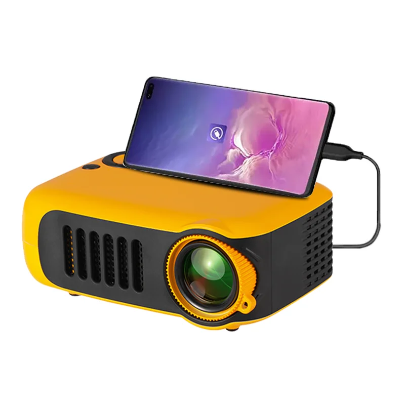 MINI Projector A2000  mini projector pocket 1000 Lumens LED Projecteur Video Beamer Home Theater Projector