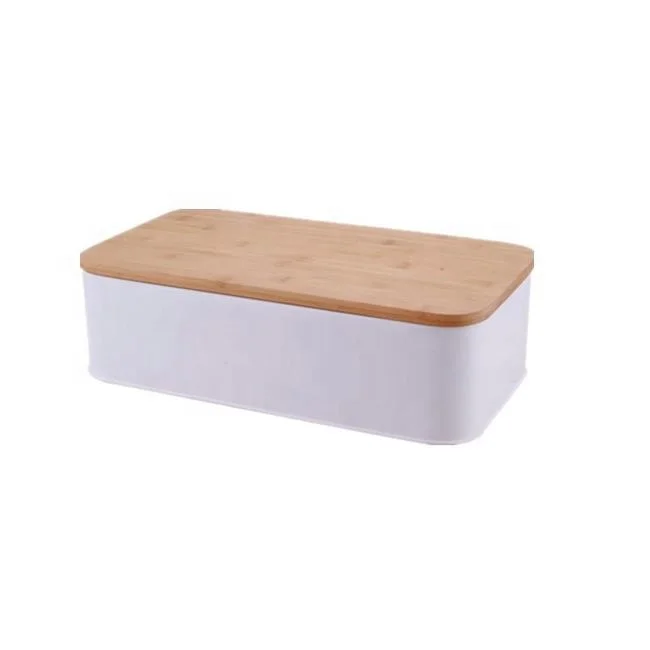 Bread Storage Box With Bamboo Lid