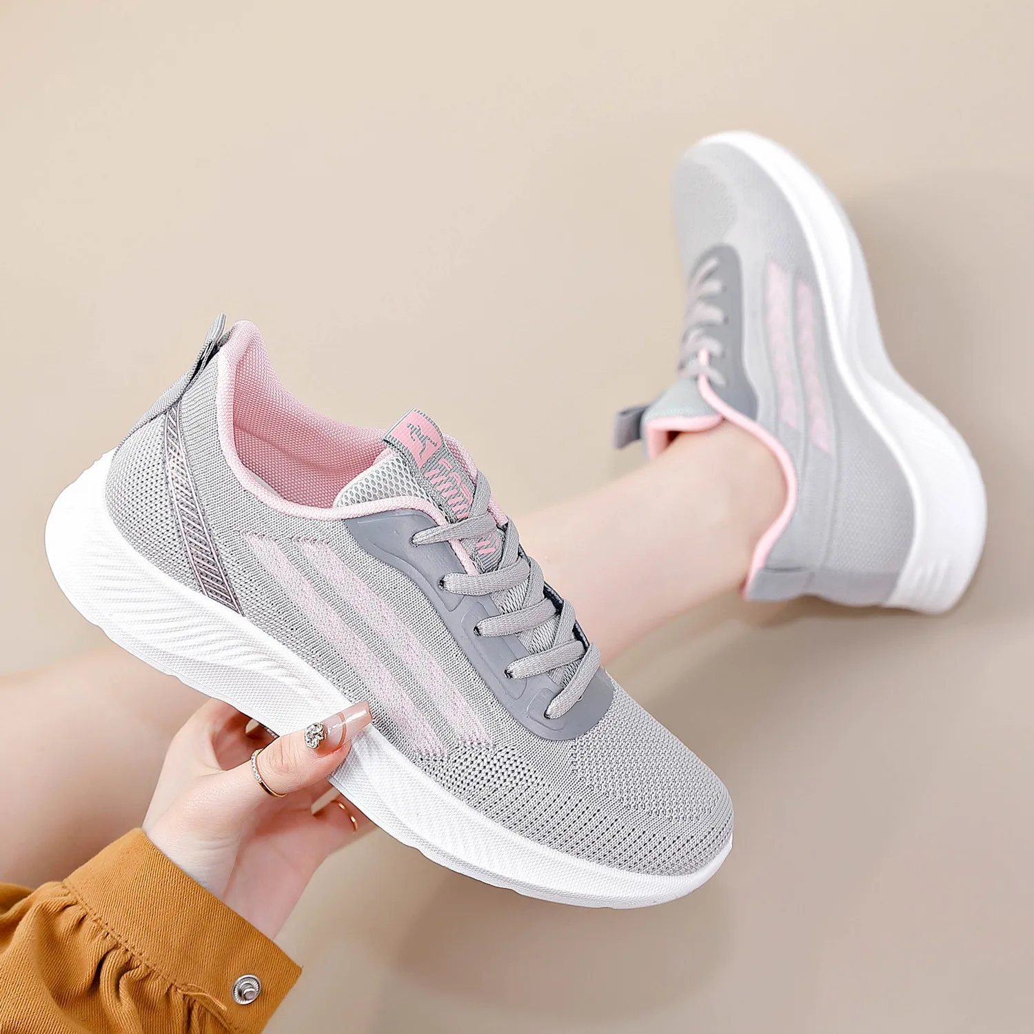 Light Weight zapatillas deportivas Breathable Outdoor walking style women casual Shoes