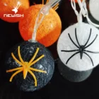 Lights String Newish Popular Hot Selling Cotton Ball String Light Black Spider Fairy Lights Halloween Deco