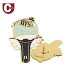 Name Pins And Badges Top Quality Personalized Hard Custom Round Enamel Lapel Bts Pin Badge