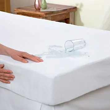 Waterproof Terry Towel Mattress Protector Fitted Sheets Machine Wash Up to 90°C 