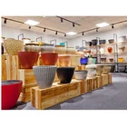 Planter Popular Design Big Garden Tall Large Size 15 18 " Inch Lowest Price Stone Flower Pots Plastic Planter For Plant