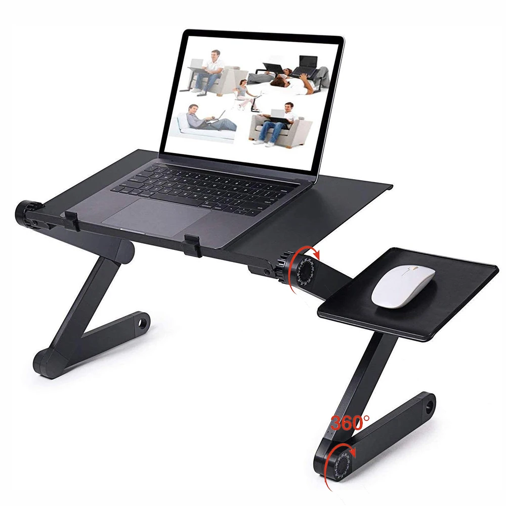 laptop stand with mouse shelf