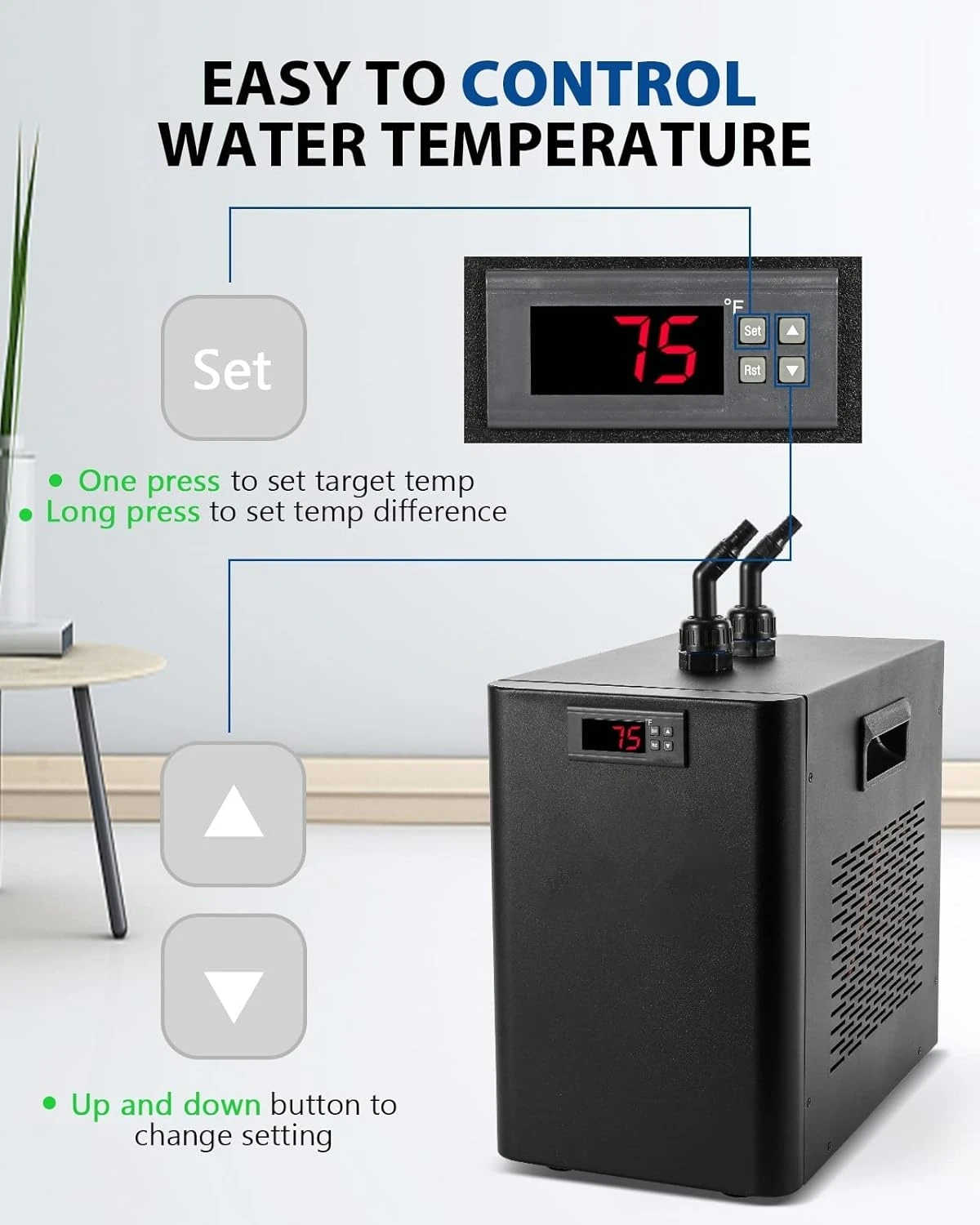Hydroponic Water Chiller, 110v, 40F - detail 4