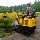 1.1 Ton Mini Digging Machine China Famous Engine Mini 1 Ton Micro Excavator