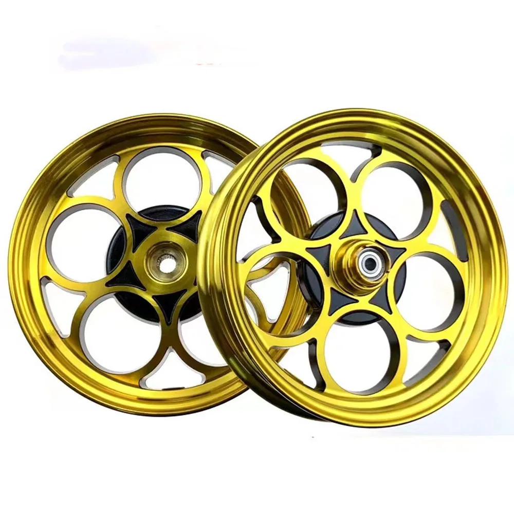 High Quality 10-Inch Modified Aluminum Alloy Five-Ring Wheels DIO18/28 ZX34/35/38/56 Models Wholesale Motorcycle Wheels